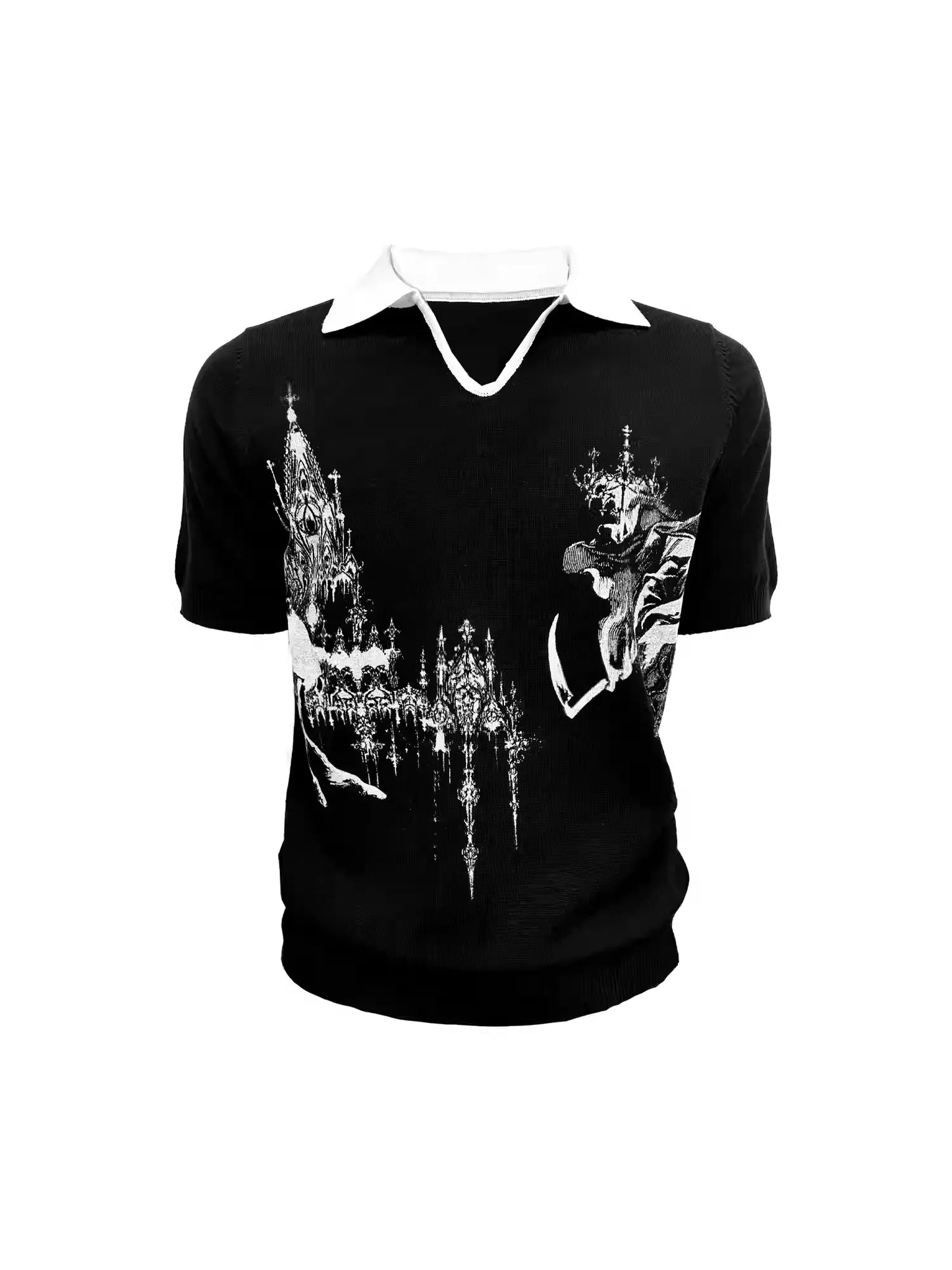 25ss CATHEDRAL COLLAPSE KNIT POLO