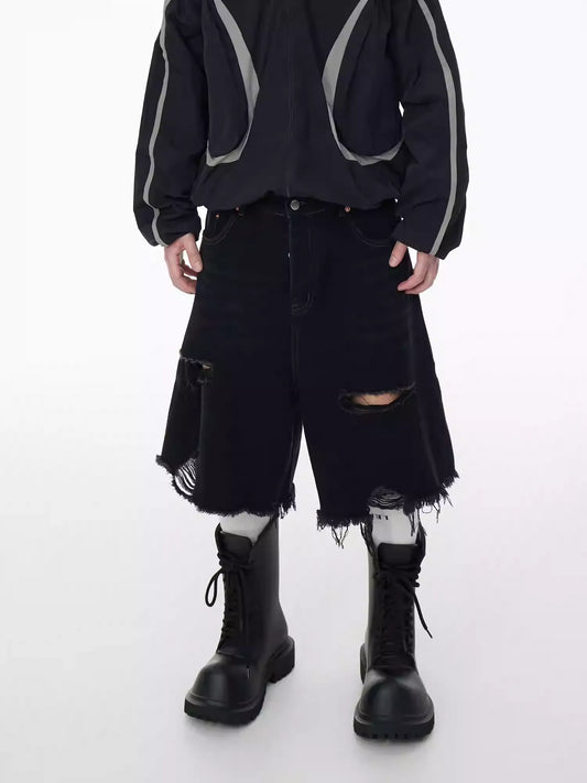 25ss Oblivion Cutoff Denim Skirt-Pants