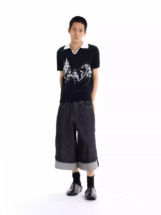 25ss CATHEDRAL COLLAPSE KNIT POLO