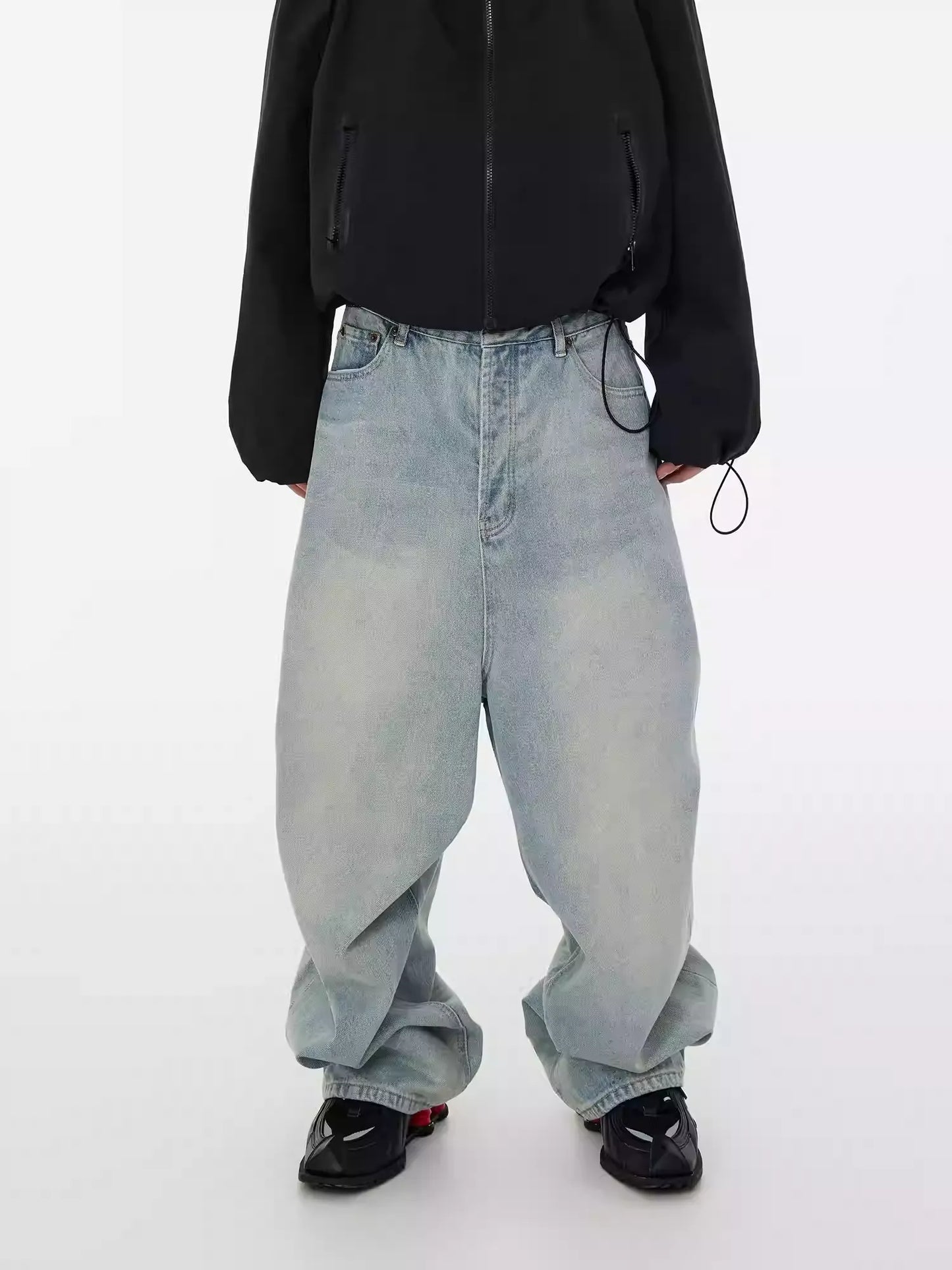 24ss BLEACH VOID BALLOON DENIM