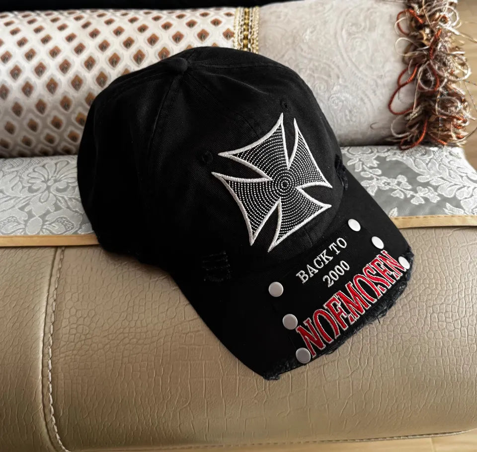 Icon Cross Broken Brim Pach Washed Cap