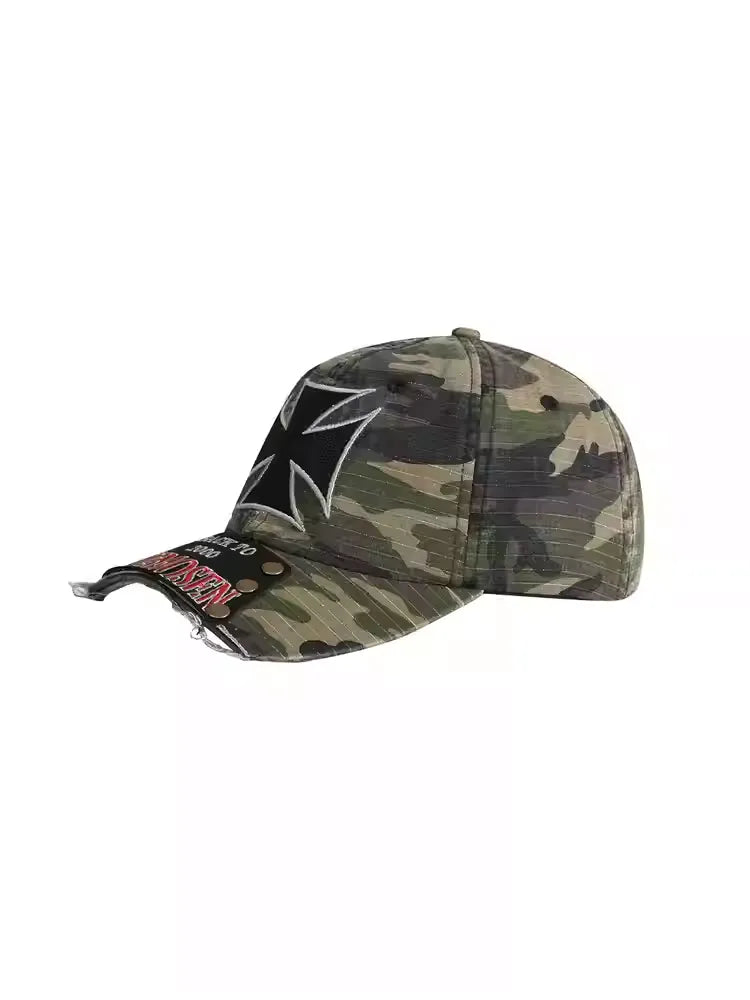 Icon Cross Broken Brim Pach Washed Cap