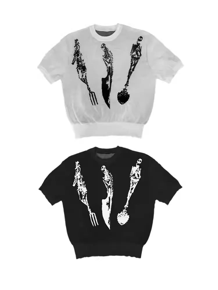 25ss CUTLERY CORPSE SWEATER TEE