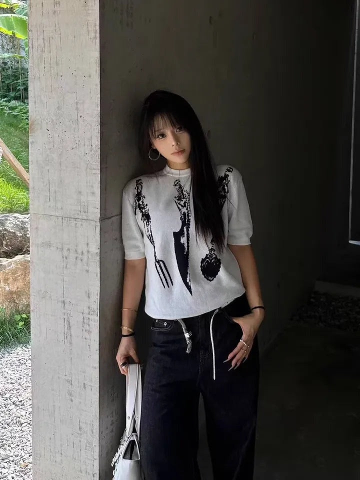 25ss CUTLERY CORPSE SWEATER TEE