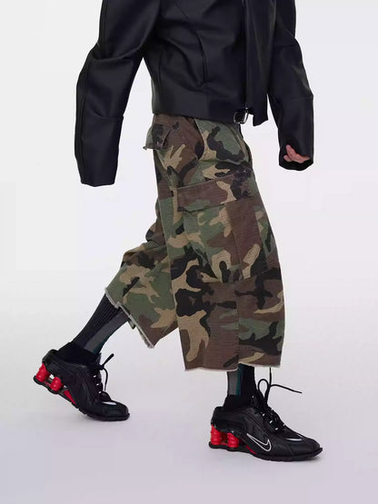 25ss URBAN WARFARE CAMO SKIRT-PANTS