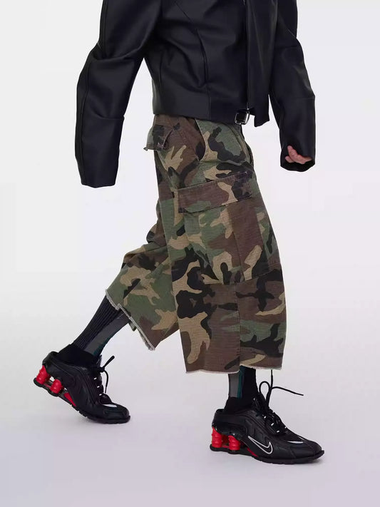 25ss URBAN WARFARE CAMO SKIRT-PANTS