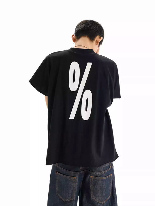 25ss PERCENT SIGN TEE