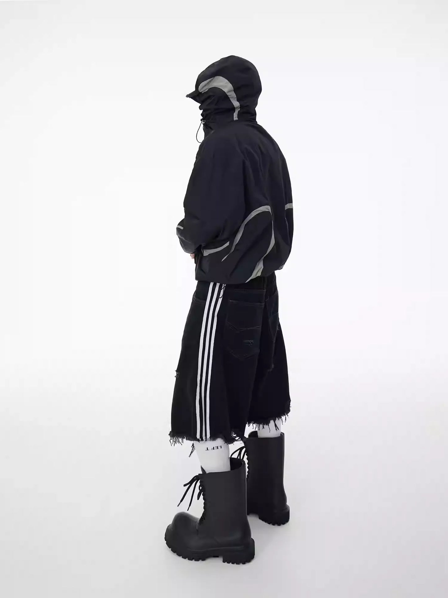 25ss Oblivion Cutoff Denim Skirt-Pants