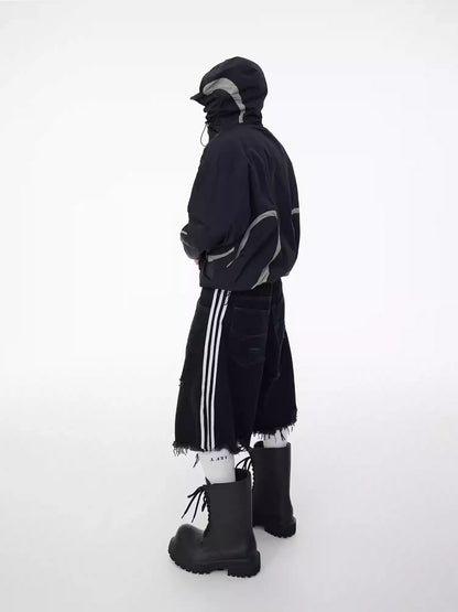 25ss Oblivion Cutoff Denim Skirt-Pants