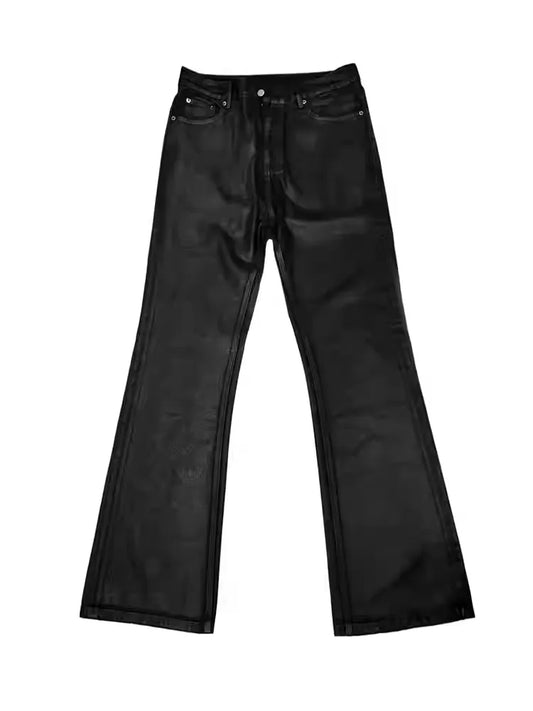 OBSIDIAN FLARE SURFACE WAXED DENIM