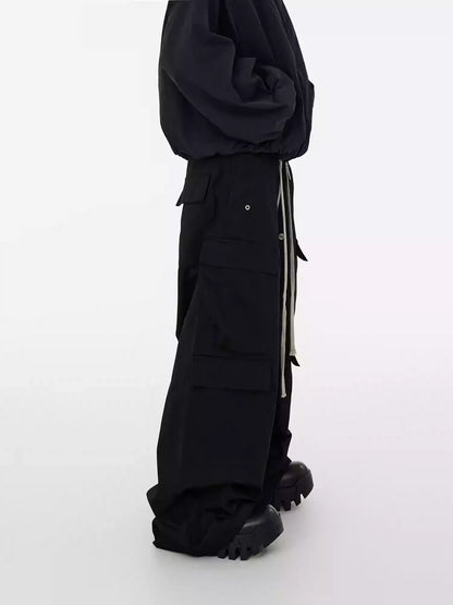 24ss BLACK UNIT SHELL-CARGO PANTS