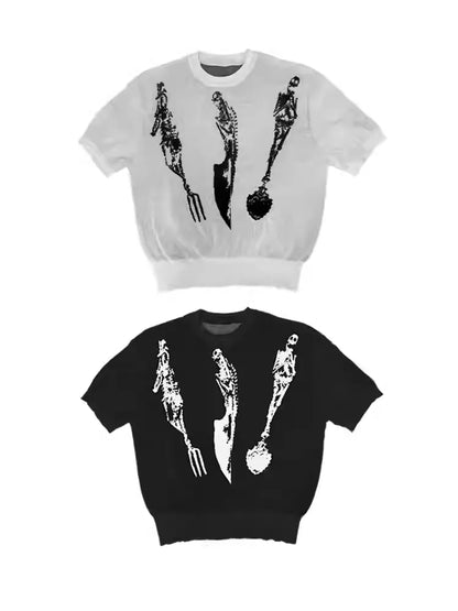 25ss CUTLERY CORPSE SWEATER TEE