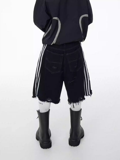 25ss Oblivion Cutoff Denim Skirt-Pants