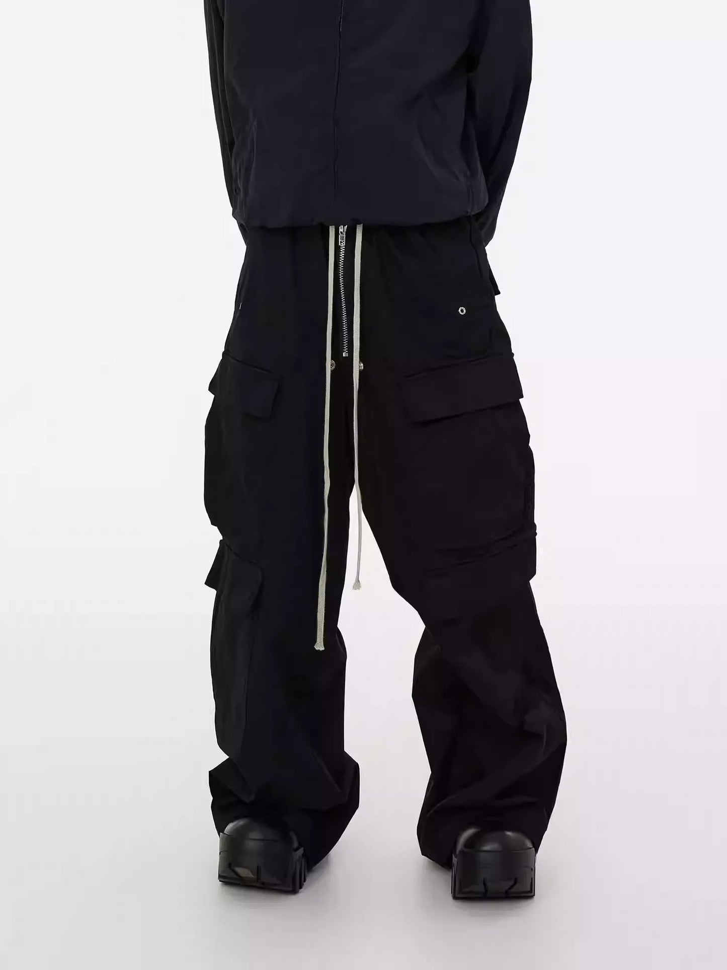 24ss BLACK UNIT SHELL-CARGO PANTS